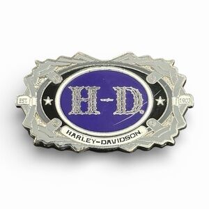 Harley-Davidson Purple and Silver Pin